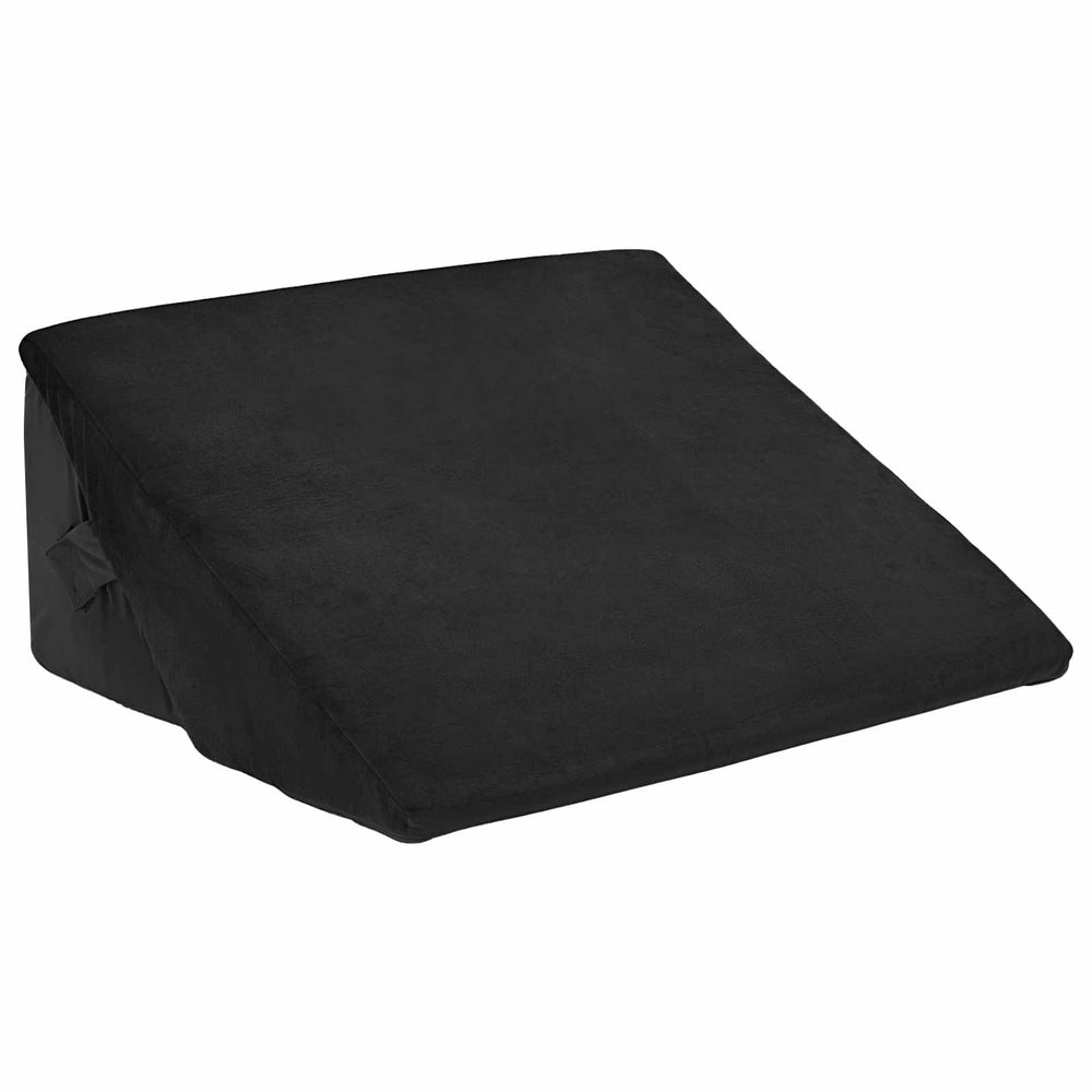 Keil Kopfkissen Schwarz Viscoschaum 55x55 cm