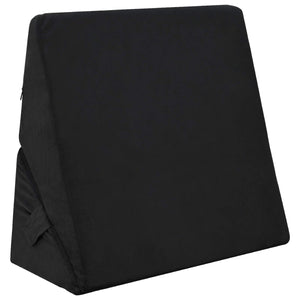 Keil Kopfkissen Schwarz Viscoschaum 55x55 cm