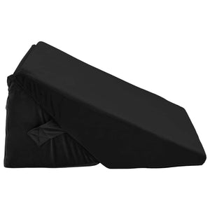Keil Kopfkissen Schwarz Viscoschaum 55x55 cm