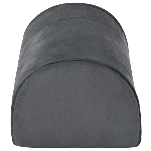 vidaXL Repose-pieds Gris uni 42 x 18 x 13 cm Mousse PU