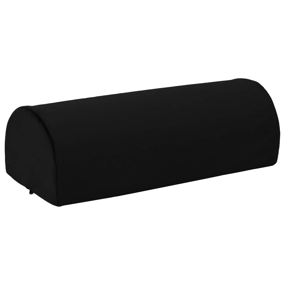vidaXL Footrest Cushion Solid Black 42 x 18 x 13 cm PU Foam