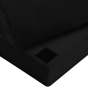Schwarzes Fußstützkissen PU-Schaum 44x29x17cm