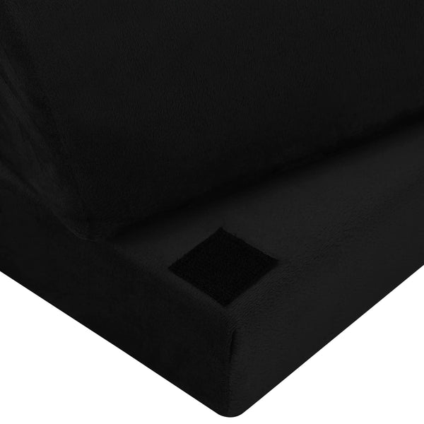 Schwarzes Fußstützkissen PU-Schaum 44x29x17cm