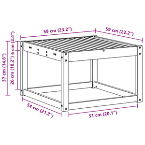Akazienholz Outdoor Tisch 59x59 cm