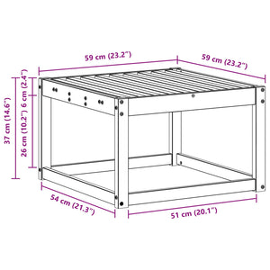 Akazienholz Outdoor Fußhocker