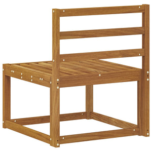 Canapé d'extérieur central vidaXL Bois d'acacia massif Naturel 59 x 63 x 73 cm