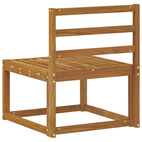 Canapé d'extérieur central vidaXL Bois d'acacia massif Naturel 59 x 63 x 73 cm