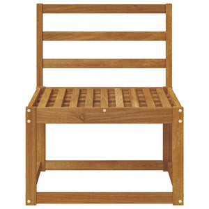 Canapé d'extérieur central vidaXL Bois d'acacia massif Naturel 59 x 63 x 73 cm