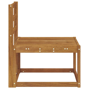 Canapé d'extérieur central vidaXL Bois d'acacia massif Naturel 59 x 63 x 73 cm