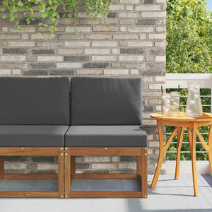 Akazie Massivholz Outdoor Mittelsofa