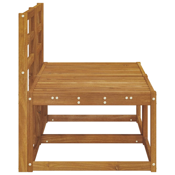 2er Set Outdoor Mittelsofa Akazie Massivholz