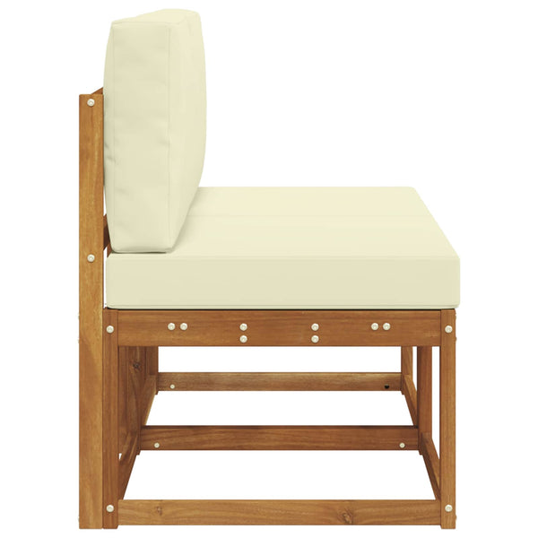 2er Set Akazie Outdoor Mittelsofa
