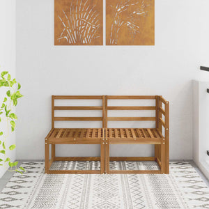 Akazie Outdoor Mittel- & Ecksofa 2er Set