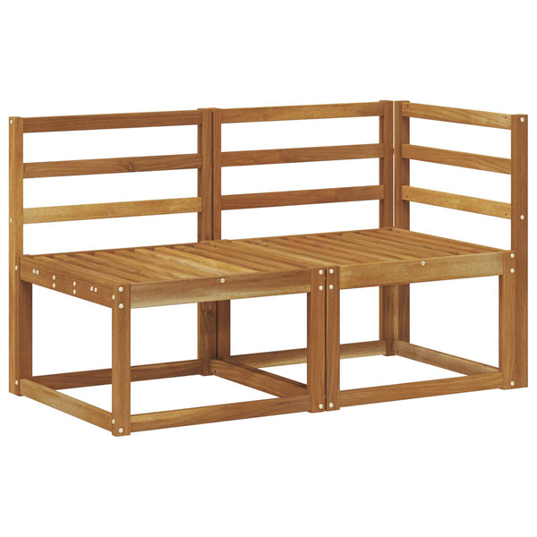 Akazie Outdoor Mittel- & Ecksofa 2er Set