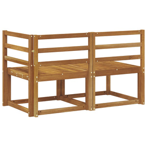 Akazie Outdoor Mittel- & Ecksofa 2er Set