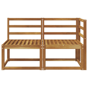 Akazie Outdoor Mittel- & Ecksofa 2er Set