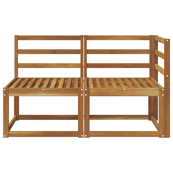 Akazie Outdoor Mittel- & Ecksofa 2er Set