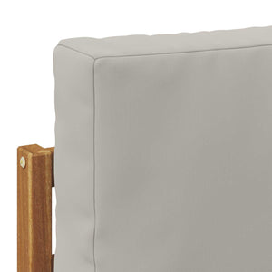 vidaXL Canapé d'angle et central d'extérieur 2 pcs Naturel et Gris clair