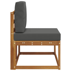 Outdoor End Sofa Akazie mit Kissen