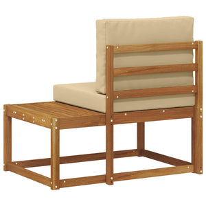 Outdoor End Sofa Akazie Massivholz
