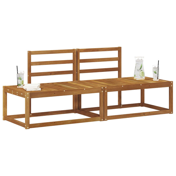 Outdoor End Sofa 2er-Set Akazie