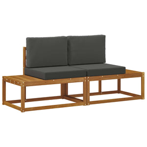 Akazie Outdoor End Sofa, 2er-Set