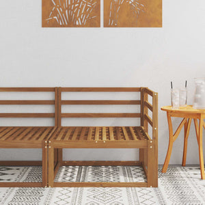 Outdoor Ecksofa Akazie Massivholz 83x83 cm