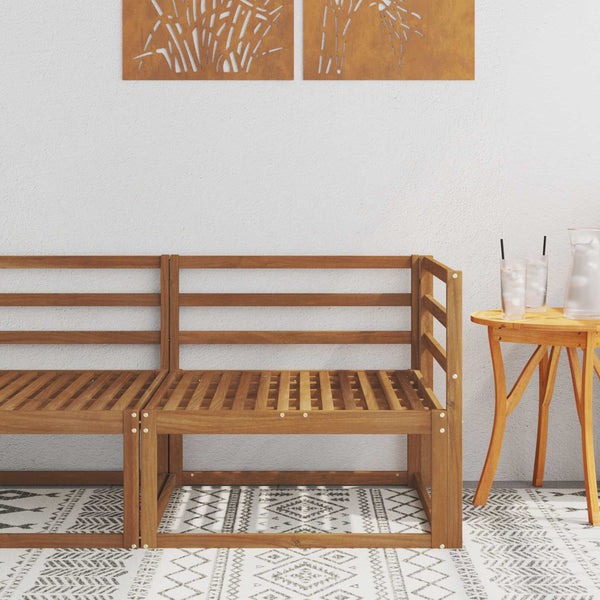 Outdoor Ecksofa Akazie Massivholz 83x83 cm