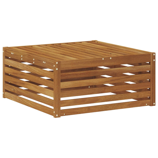 Outdoor-Fußhocker Akazie Massivholz 79x79 cm
