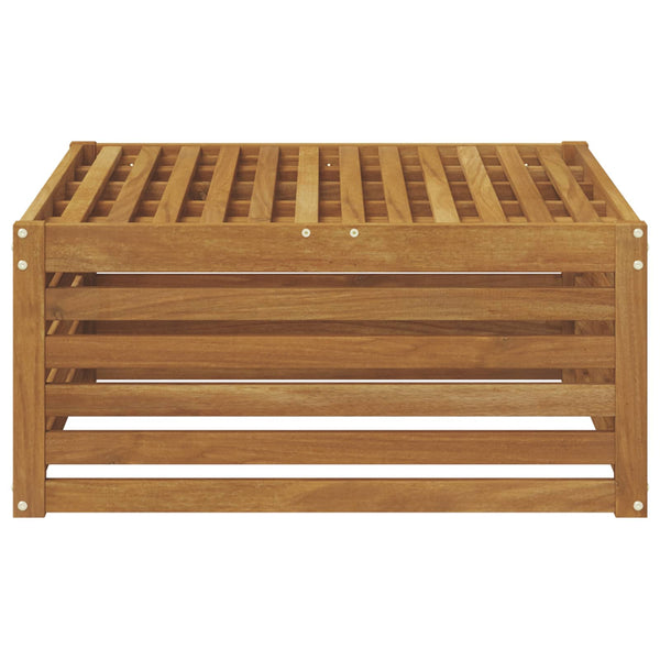 Outdoor-Fußhocker Akazie Massivholz 79x79 cm