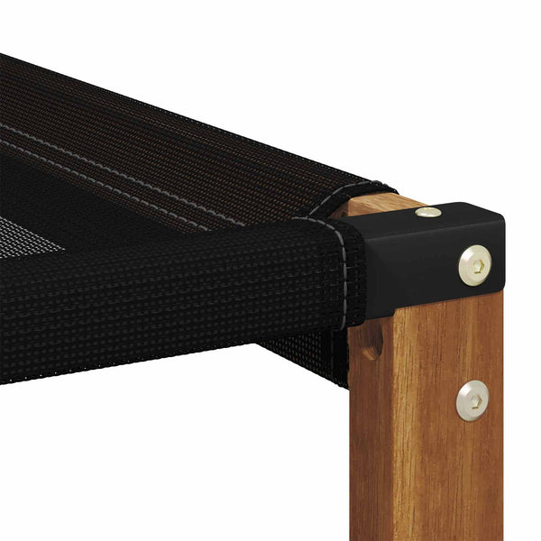 Outdoor Ecksofa Akazie Massivholz Natur