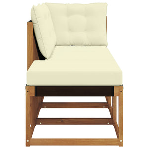 Outdoor Lounge Sofa Set, 3-teilig, Natur/Creme