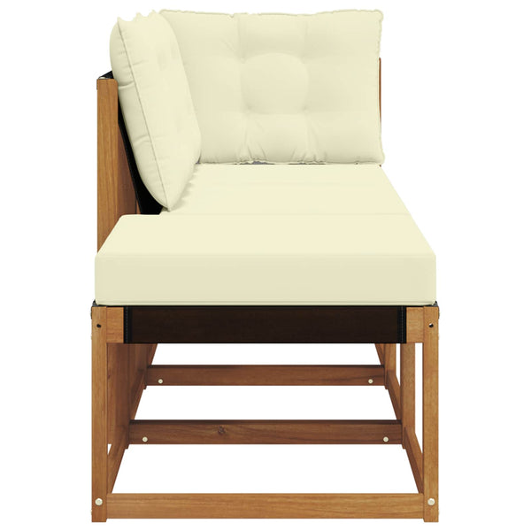 Outdoor Lounge Sofa Set, 3-teilig, Natur/Creme