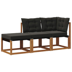 Outdoor Lounge Sofa Set, 3-teilig, Akazie