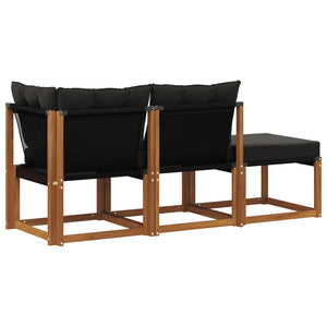 Outdoor Lounge Sofa Set, 3-teilig, Akazie