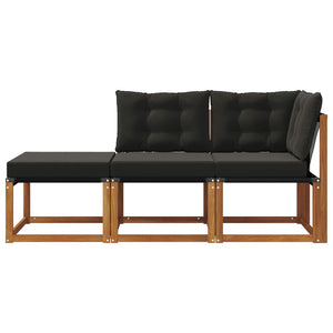 Outdoor Lounge Sofa Set, 3-teilig, Akazie