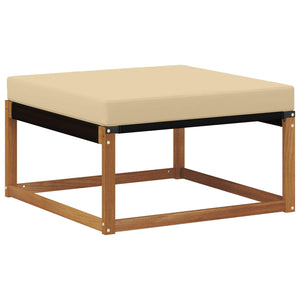 Akazie Outdoor Hocker Massivholz Natur