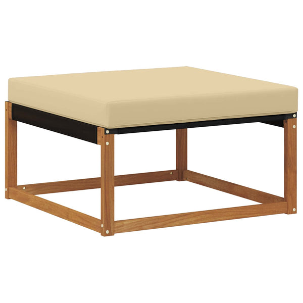 Akazie Outdoor Hocker Massivholz Natur