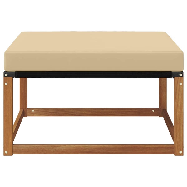 Akazie Outdoor Hocker Massivholz Natur