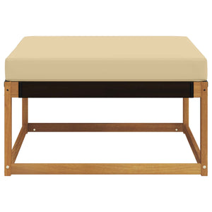 Akazie Outdoor Hocker Massivholz Natur