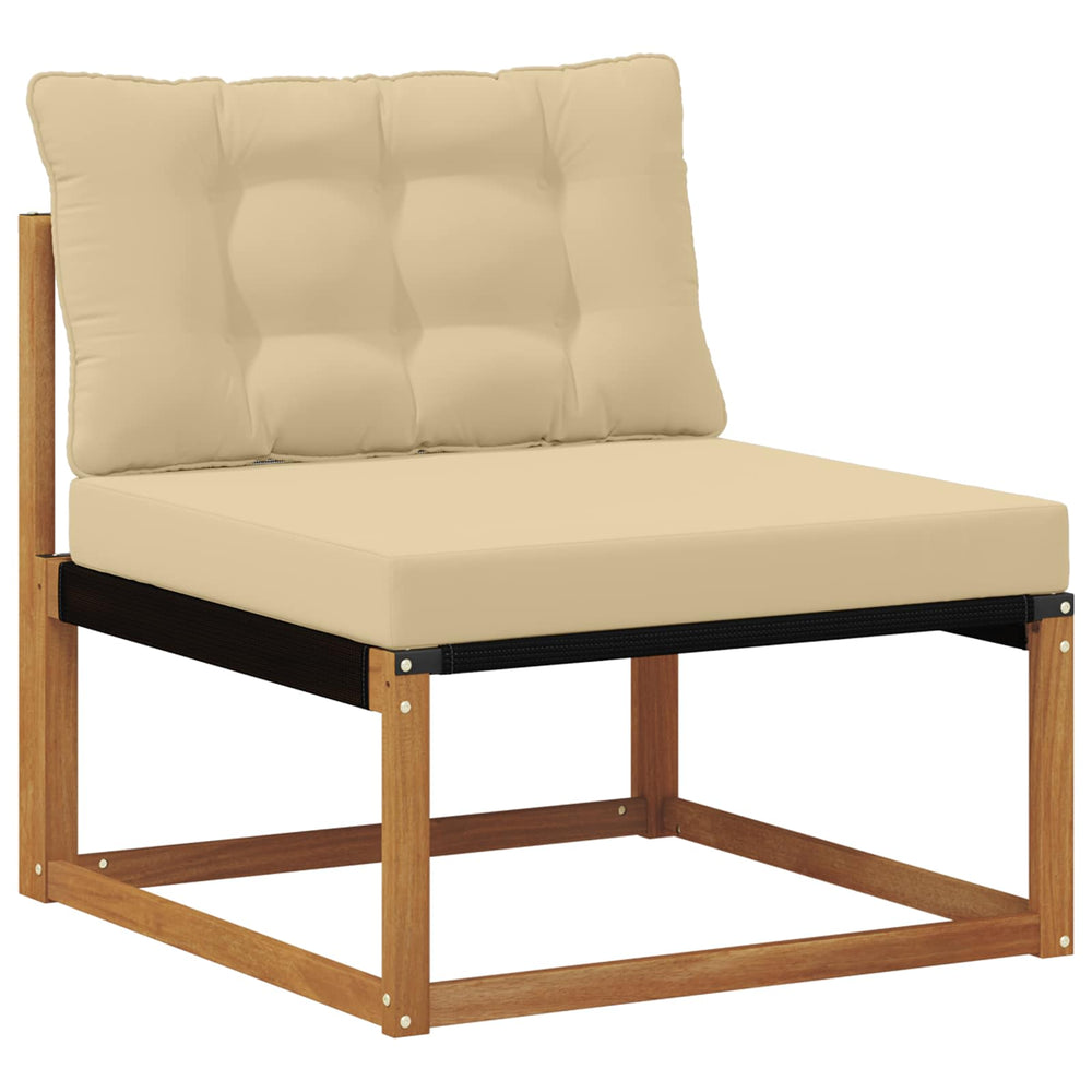 vidaXL Sectional Sofa Units Solid Acacia Wood Natural