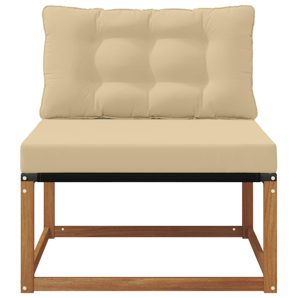 Akazie Massivholz Gartensofa Element