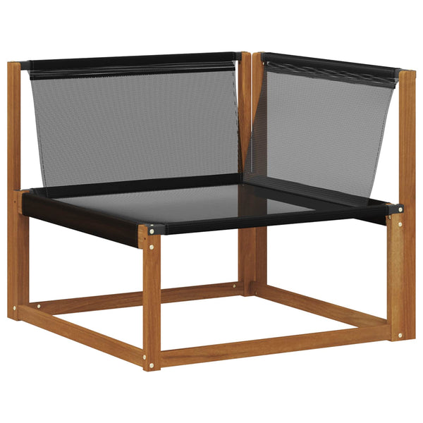 Ecksofa Gartenmöbel Set Akazie Massivholz 3-teilig