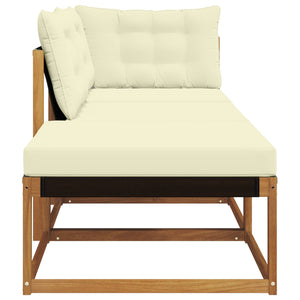 Ecksofa Gartenmöbel Set Akazie Massivholz 3-teilig