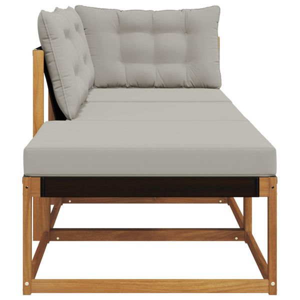 vidaXL Sectional Sofa Units 3 Piece Natural and Light Grey