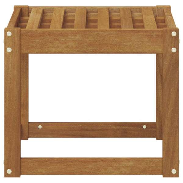 Akazie Hocker Bank Natur 43x43x37cm