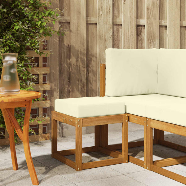 Akazie Outdoor Hocker Bank Massivholz Natur