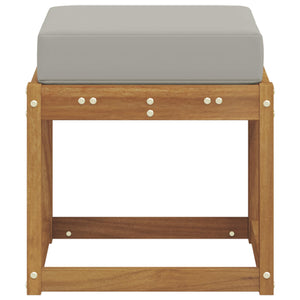 vidaXL Banc de Rangement avec Coussin Naturel et Gris Clair 43 x 43 x 37 cm