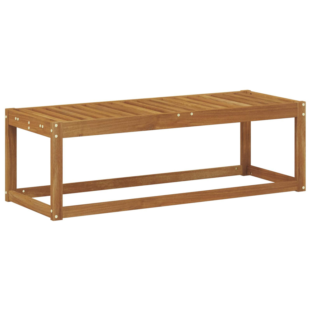 Outdoor Hocker Bank Akazie Massivholz 115 cm