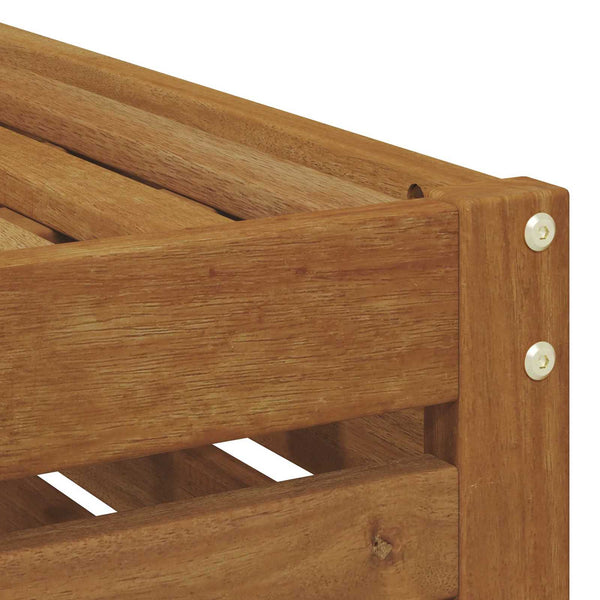 Outdoor Hocker Bank Akazie Massivholz 43x43x37 cm